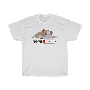 Snoozing Bulldog Unisex Heavy Cotton Gildan Tee