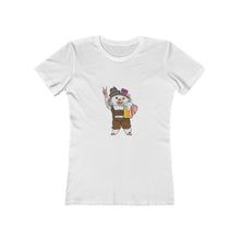 Load image into Gallery viewer, Party All Night Hedgehog Women&#39;s The Boyfriend Tee