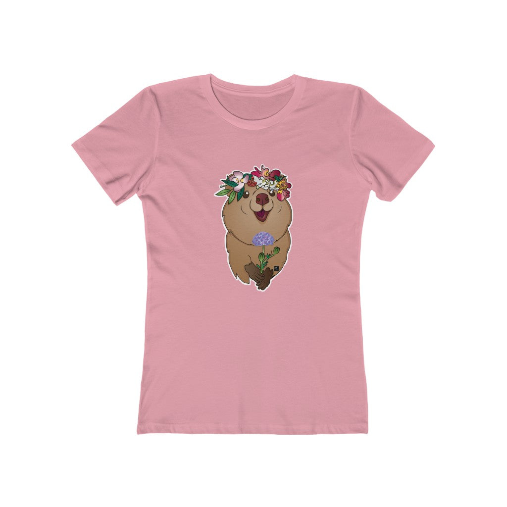 Quokka the Happiest Critter of Aussie Women's The Boyfriend Tee