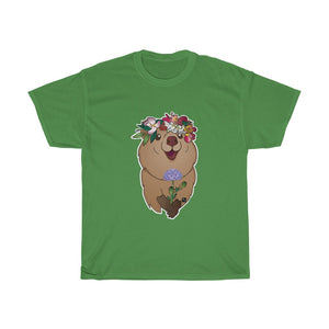 Quokka the Happiest Critter of Aussie Unisex Heavy Cotton Gildan Tee