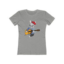 Load image into Gallery viewer, Singing French Bulldog Women&#39;s The Boyfriend Tee