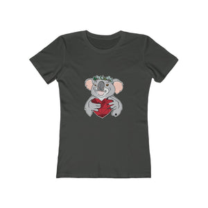 Koala with Eucalyptus Crown Women's The Boyfriend Tee