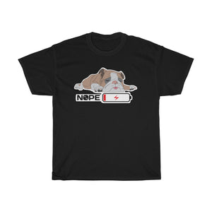 Snoozing Bulldog Unisex Heavy Cotton Gildan Tee