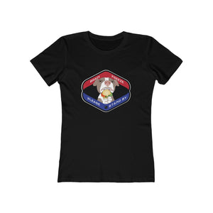 Brain Freeze Pittie Women's The Boyfriend Tee