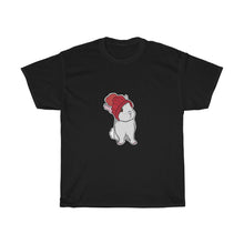 Load image into Gallery viewer, Winter Bunny Unisex Heavy Cotton Gildan Tee