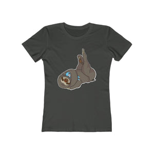 Sleepy Sloth Timeout Error Women's The Boyfriend Tee