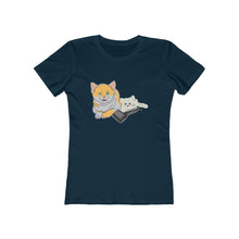 Load image into Gallery viewer, Annoyed Cat Clone Women&#39;s The Boyfriend Tee