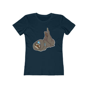 Sleepy Sloth Timeout Error Women's The Boyfriend Tee