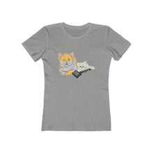 Load image into Gallery viewer, Annoyed Cat Clone Women&#39;s The Boyfriend Tee