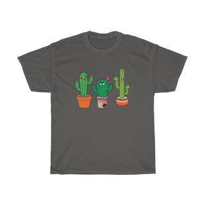 Brown Thumb Cactus Unisex Heavy Cotton Gildan Tee