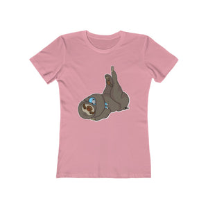 Sleepy Sloth Timeout Error Women's The Boyfriend Tee