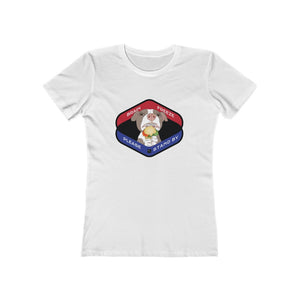 Brain Freeze Pittie Women's The Boyfriend Tee