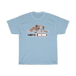 Snoozing Bulldog Unisex Heavy Cotton Gildan Tee