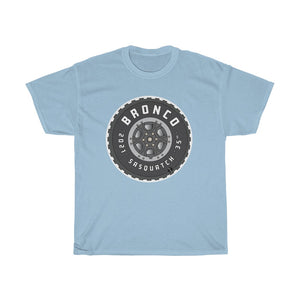 Bronco Sasquatch Tire Unisex Heavy Cotton Gildan Tee