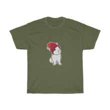 Load image into Gallery viewer, Winter Bunny Unisex Heavy Cotton Gildan Tee