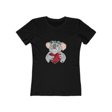 Load image into Gallery viewer, Koala with Eucalyptus Crown Women&#39;s The Boyfriend Tee