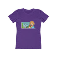 Load image into Gallery viewer, Bob Ross Poodle Painter Women&#39;s The Boyfriend Tee