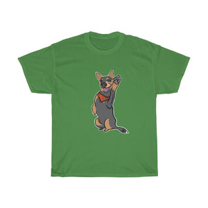 Lefty Cattle Dog High Fiv Unisex Heavy Cotton Gildan Tee