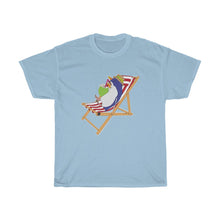 Load image into Gallery viewer, Blue Penguin Vacation Unisex Heavy Cotton Gildan Tee