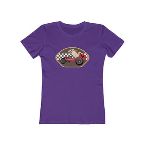 Pup Hotrod Racer Women's The Boyfriend Tee