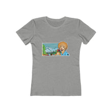 Load image into Gallery viewer, Bob Ross Poodle Painter Women&#39;s The Boyfriend Tee