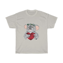 Load image into Gallery viewer, Koala with Eucalyptus Crown Unisex Heavy Cotton Gildan Tee