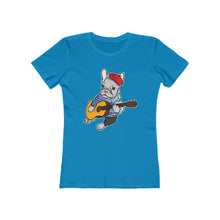 Load image into Gallery viewer, Singing French Bulldog Women&#39;s The Boyfriend Tee