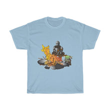 Load image into Gallery viewer, Baby Yoda and Daddy Mando Camping Adventure Unisex Heavy Cotton Gildan Tee