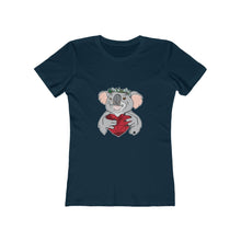 Load image into Gallery viewer, Koala with Eucalyptus Crown Women&#39;s The Boyfriend Tee