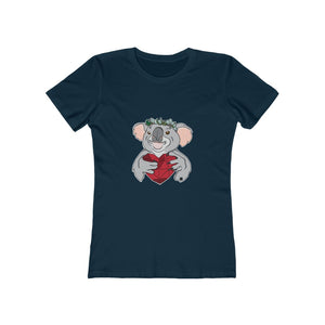 Koala with Eucalyptus Crown Women's The Boyfriend Tee