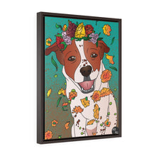 Load image into Gallery viewer, Stray Beauty Peppermint Mocha Vertical Framed Premium Gallery Wrap Canvas
