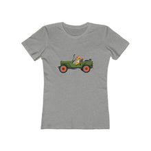 Load image into Gallery viewer, Eugene Jeep in a Jeep Women&#39;s The Boyfriend Tee