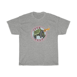 Screaming Eugene the Jeep Unisex Heavy Cotton Gildan Tee