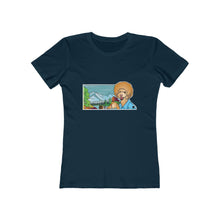 Load image into Gallery viewer, Bob Ross Poodle Painter Women&#39;s The Boyfriend Tee