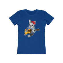 Load image into Gallery viewer, Singing French Bulldog Women&#39;s The Boyfriend Tee