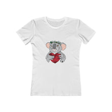 Load image into Gallery viewer, Koala with Eucalyptus Crown Women&#39;s The Boyfriend Tee