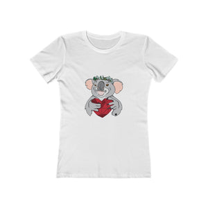 Koala with Eucalyptus Crown Women's The Boyfriend Tee