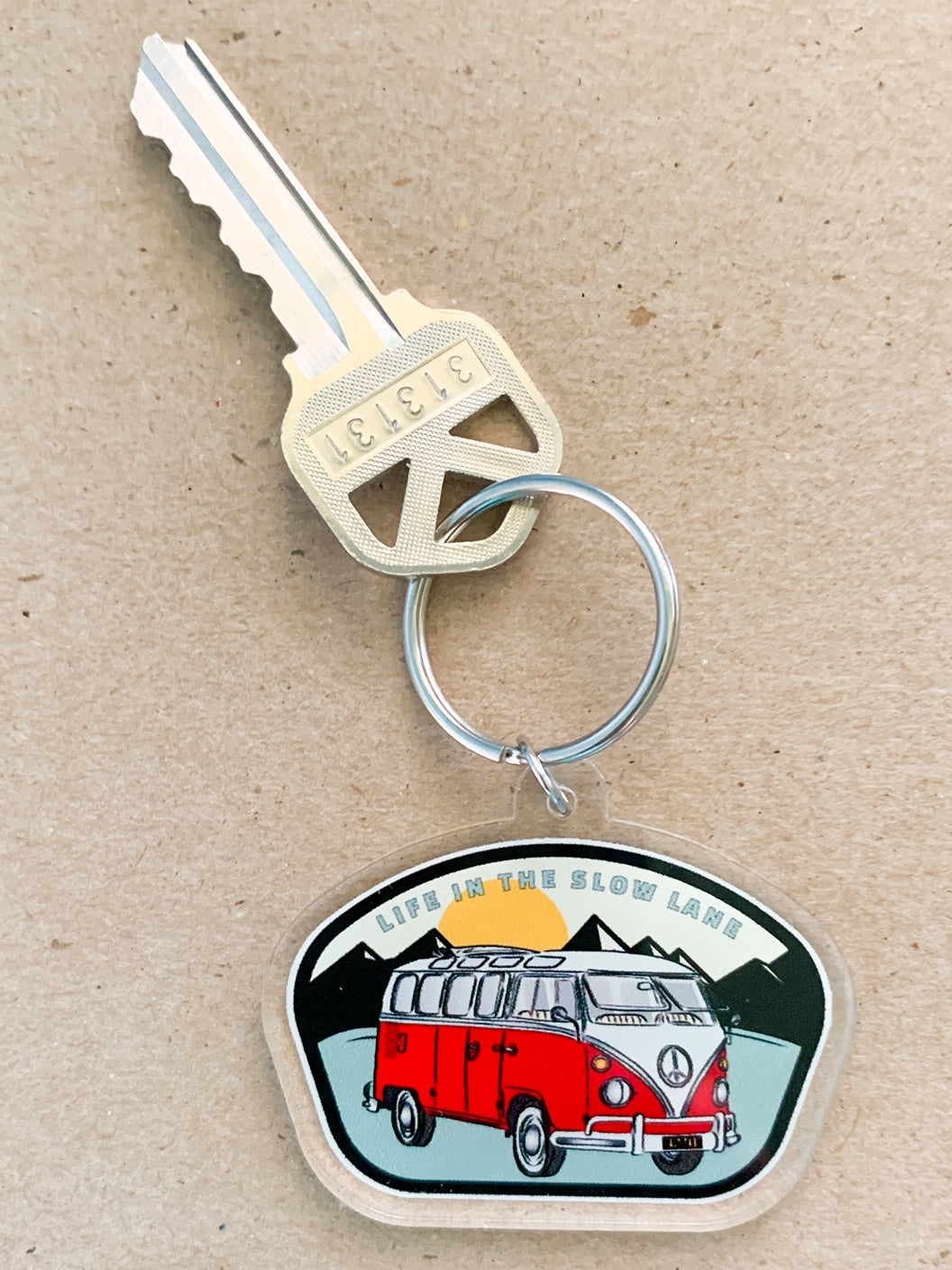 Slow Samba Bus Keychain