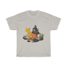 Load image into Gallery viewer, Baby Yoda and Daddy Mando Camping Adventure Unisex Heavy Cotton Gildan Tee