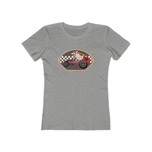 Pup Hotrod Racer Women's The Boyfriend Tee