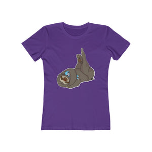 Sleepy Sloth Timeout Error Women's The Boyfriend Tee