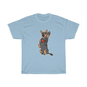 Lefty Cattle Dog High Fiv Unisex Heavy Cotton Gildan Tee