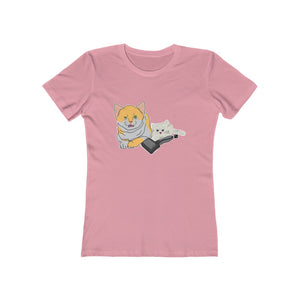 Annoyed Cat Clone Women's The Boyfriend Tee