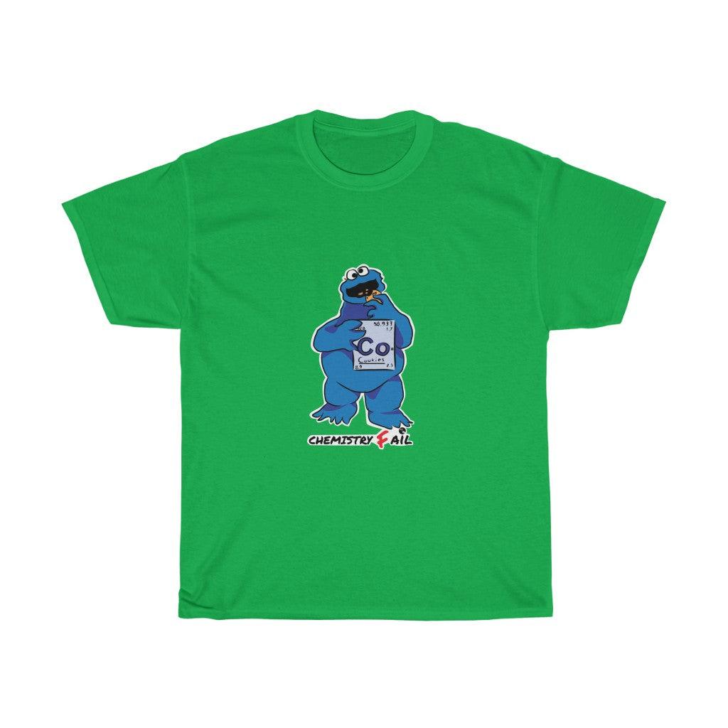 Cookie Monster Chemistry Exam Unisex Heavy Cotton Gildan Tee