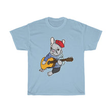 Load image into Gallery viewer, Singing French Bulldog Unisex Heavy Cotton Gildan Tee