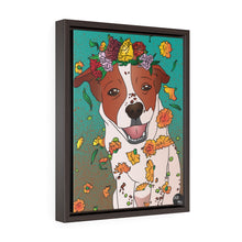 Load image into Gallery viewer, Stray Beauty Peppermint Mocha Vertical Framed Premium Gallery Wrap Canvas