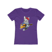 Load image into Gallery viewer, Singing French Bulldog Women&#39;s The Boyfriend Tee