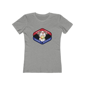 Brain Freeze Pittie Women's The Boyfriend Tee