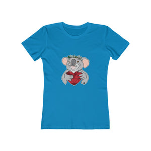 Koala with Eucalyptus Crown Women's The Boyfriend Tee