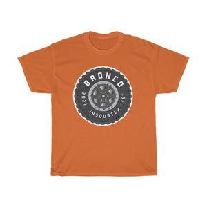 Bronco Sasquatch Tire Unisex Heavy Cotton Gildan Tee